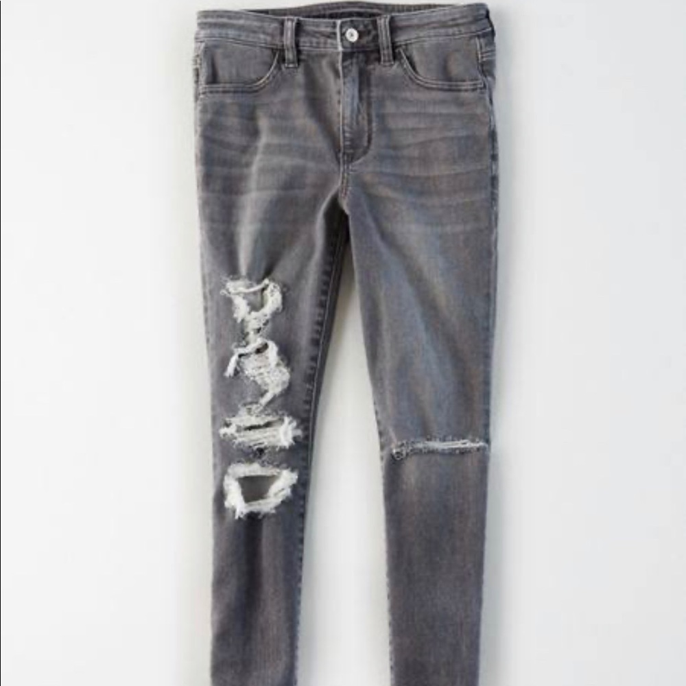 American eagle grey denim jeans